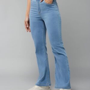 Miss Chase Women’s Bootcut High Rise Regular Stretchable Denim Jeans