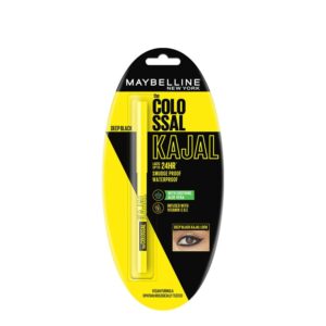 Maybelline New York Intense Colour Colossal Kajal, Black, Matte Finish