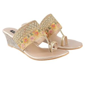 Shoetopia Women’s & Girl’s Woven Design Wedges Heels