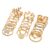 Shining Diva Fashion Set of 24 Latest Stylish Gold Plated Rings
